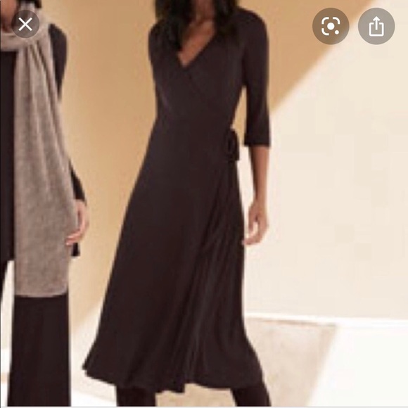 eileen fisher wrap dress